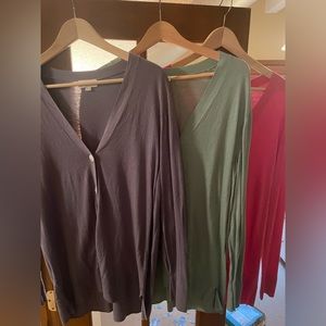 Three Loft Outlet Cardigans